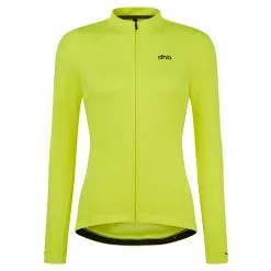 Women's Long Sleeve Thermal Jersey 12 Women's Long Sleeve Thermal Jersey -Deals Areon Store dhb Women s Long Sleeve Thermal Cycling Jersey Jerseys Fluro Yellow AW21